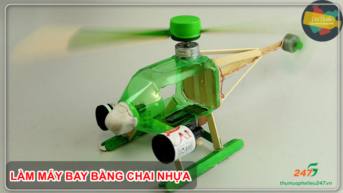 Làm máy bay trực thăng từ chai nhựa